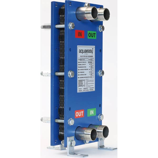 Aqua Easy Platenwisselaar titanium (15 35kW) inclusief montagebeugel - Aqua Easy