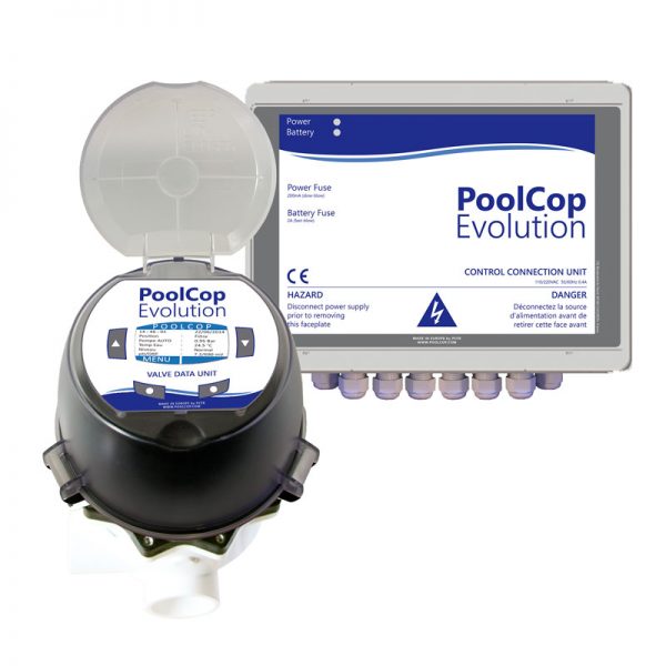 PoolCop Evolution kit uitgevoerd met web module en temperatuursensor - PoolCop