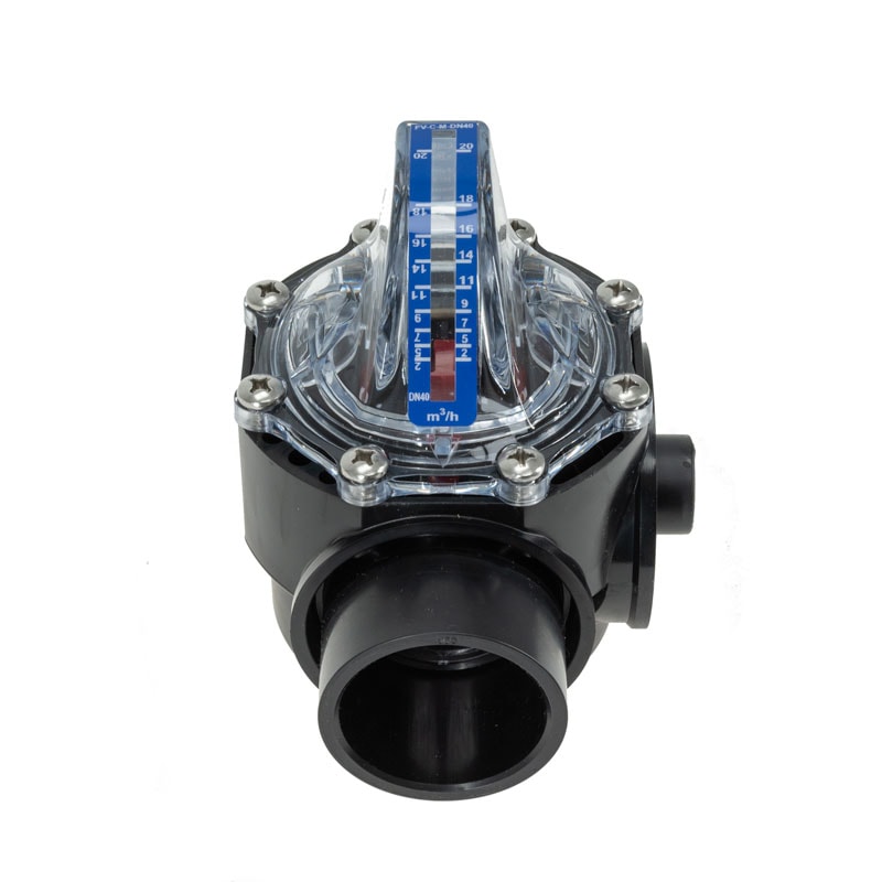 FlowVis flowmeter (horizontaal en verticale leiding) voor PVC 50 - FlowVis