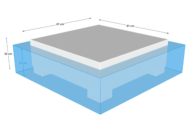 Square pool tafel - Square