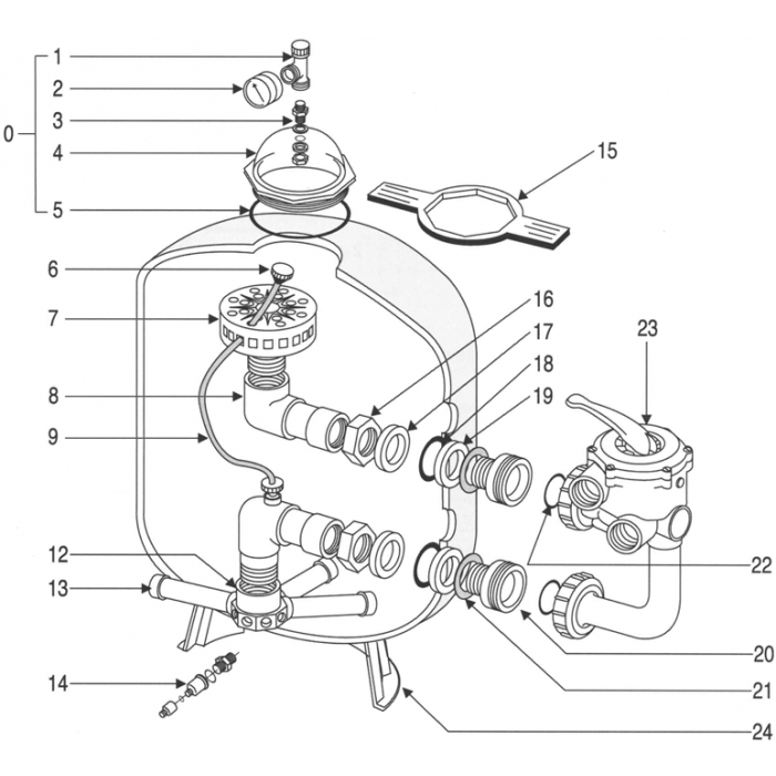 Pentair closure dome 8.1 r152500 7010647 - Pentair