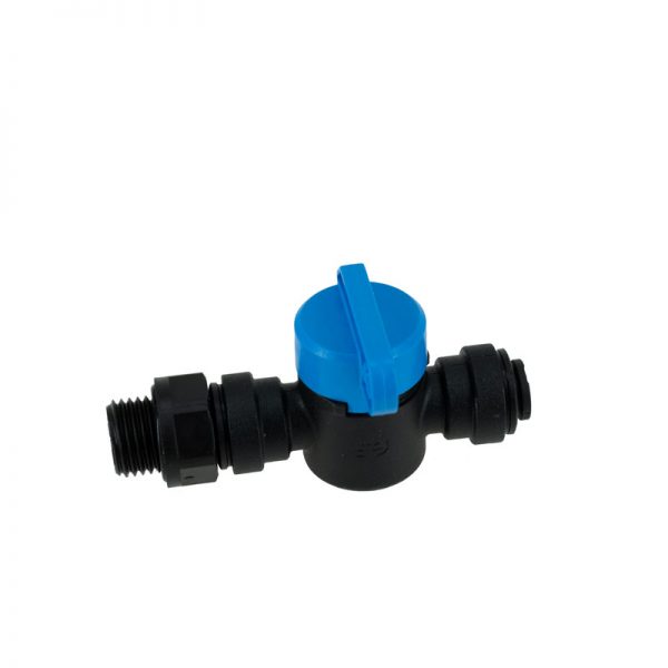 Kogelkraan 1/4"m x slangaansluiting m t.b.v. Watersens regeling - Watersens