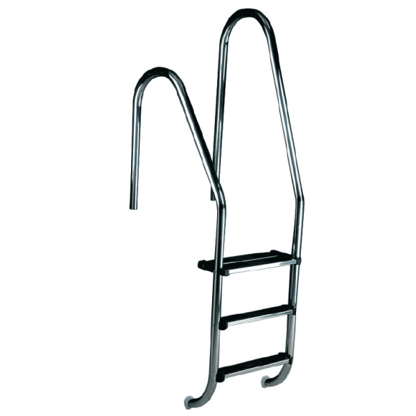 Asymetrische zwembadtrap rvs316 4-treden std - Asymetrische