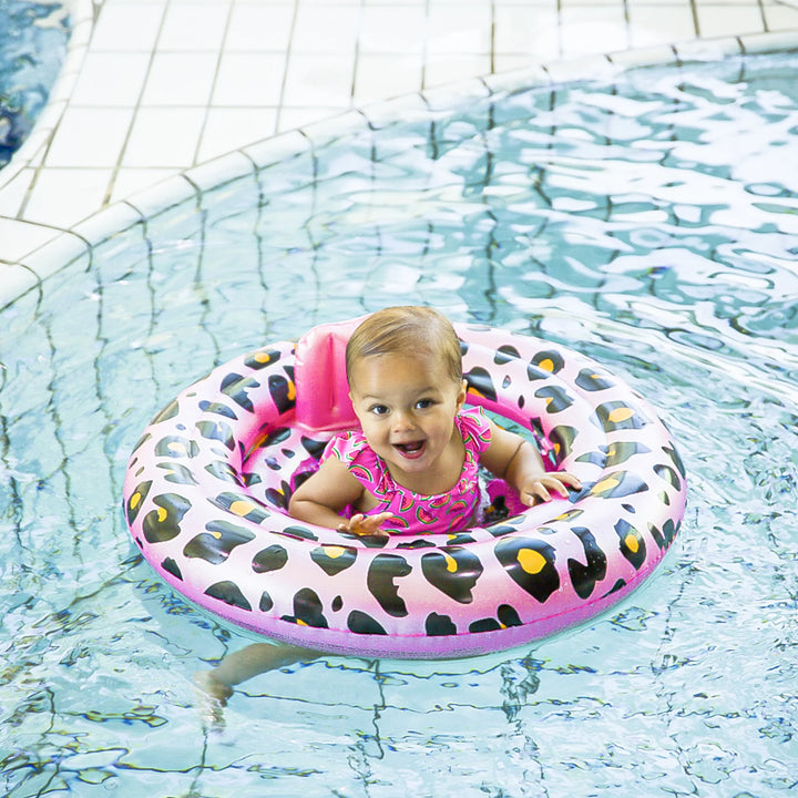 Swim Essentials Baby Float Panter Rose Goud 0-1 jaar - Swim Essentials