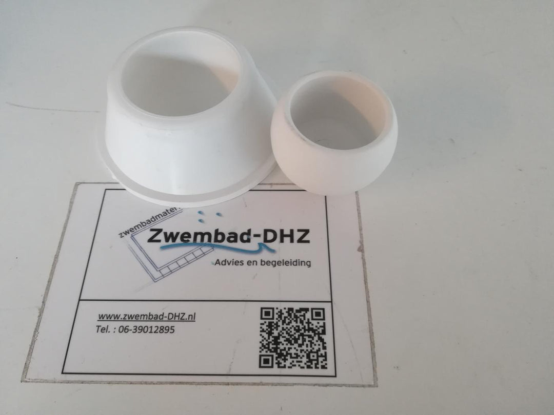 Trapbumper met kogel voor zwembadtrap ø43mm. (prijs per stuk) - Trapbumper
