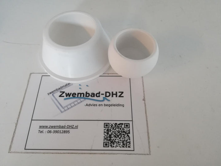 Trapbumper met kogel voor zwembadtrap ø43mm. (prijs per stuk) - Trapbumper