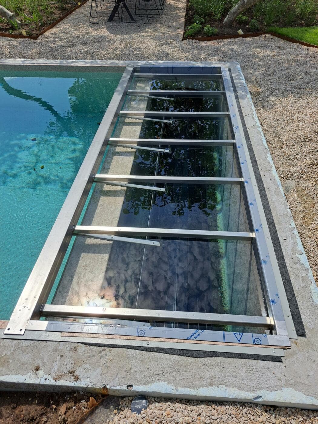 RVS-316 frame voor boven lamellen-nis - RVS-316