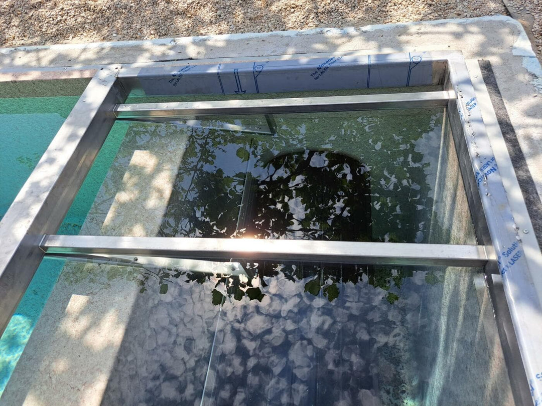 RVS-316 frame voor boven lamellen-nis - RVS-316