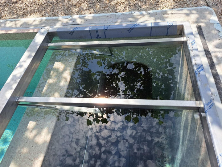 RVS-316 frame voor boven lamellen-nis - RVS-316