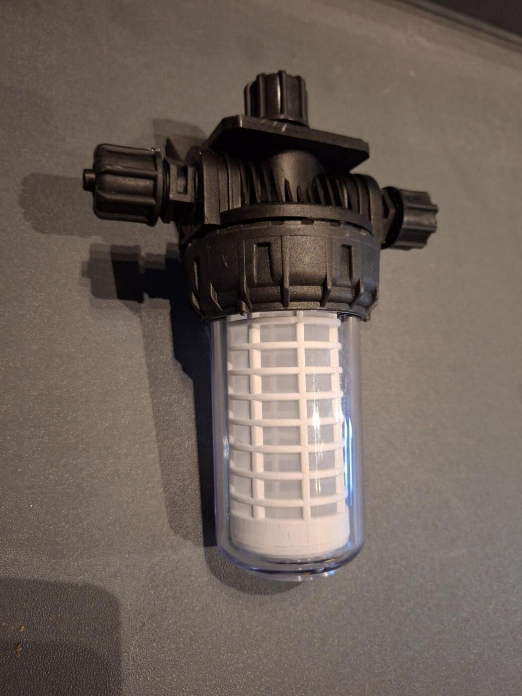 Voorfilter (80 micron) incl. montage beugel (meetwaterslang) - Voorfilter