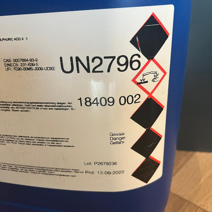 Vloeibaar zwavelzuur 15% (pH minus) can van (excl. statiegeld) Brenntach - Vloeibaar