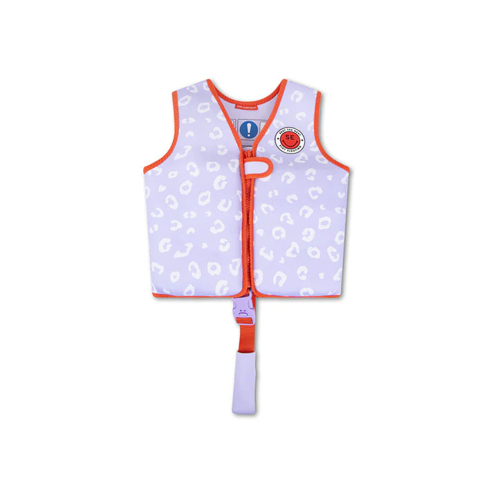 Swim Essentials Zwemvest Lila Panterprint 3-6 jaar - Swim Essentials