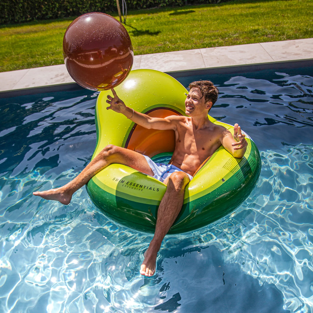 Swim Essentials Opblaas Avocado + Strandbal XL - Swim Essentials