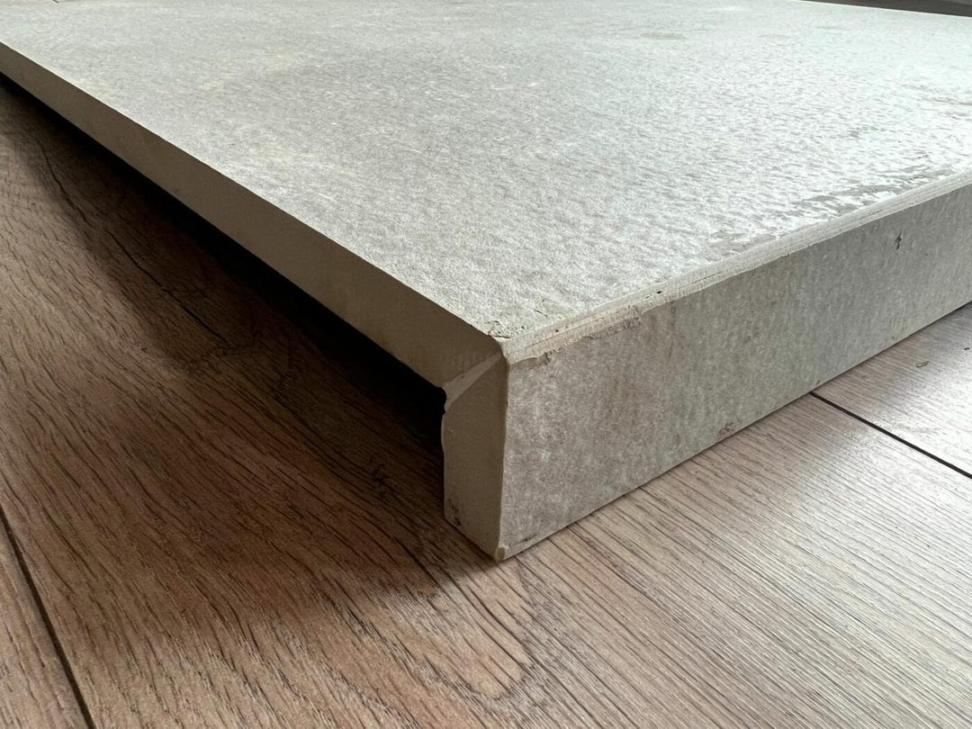 Randsteen Betonic Grey keramiek rechte neus prijs per stuk - Randsteen
