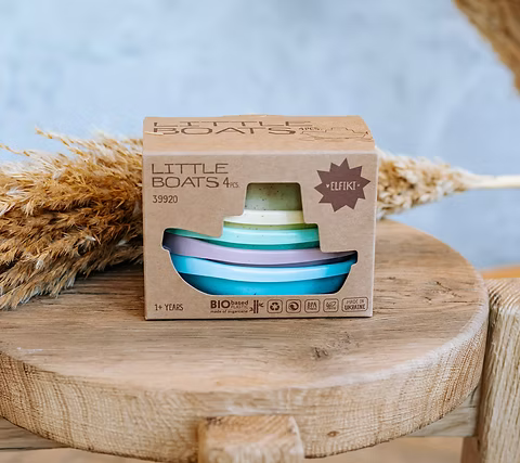 Eco Kleine bootjes set 4 stuks, elfiki - ECO