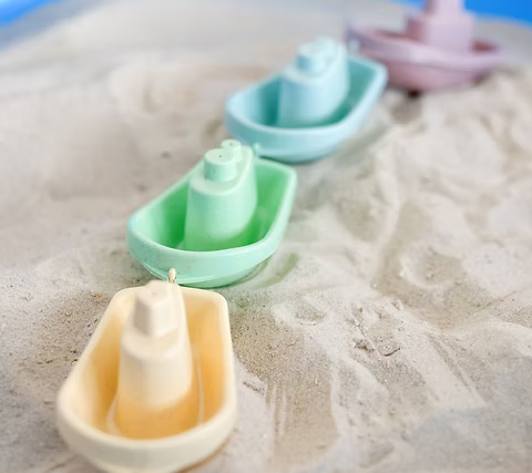 Eco Kleine bootjes set 4 stuks, elfiki - ECO