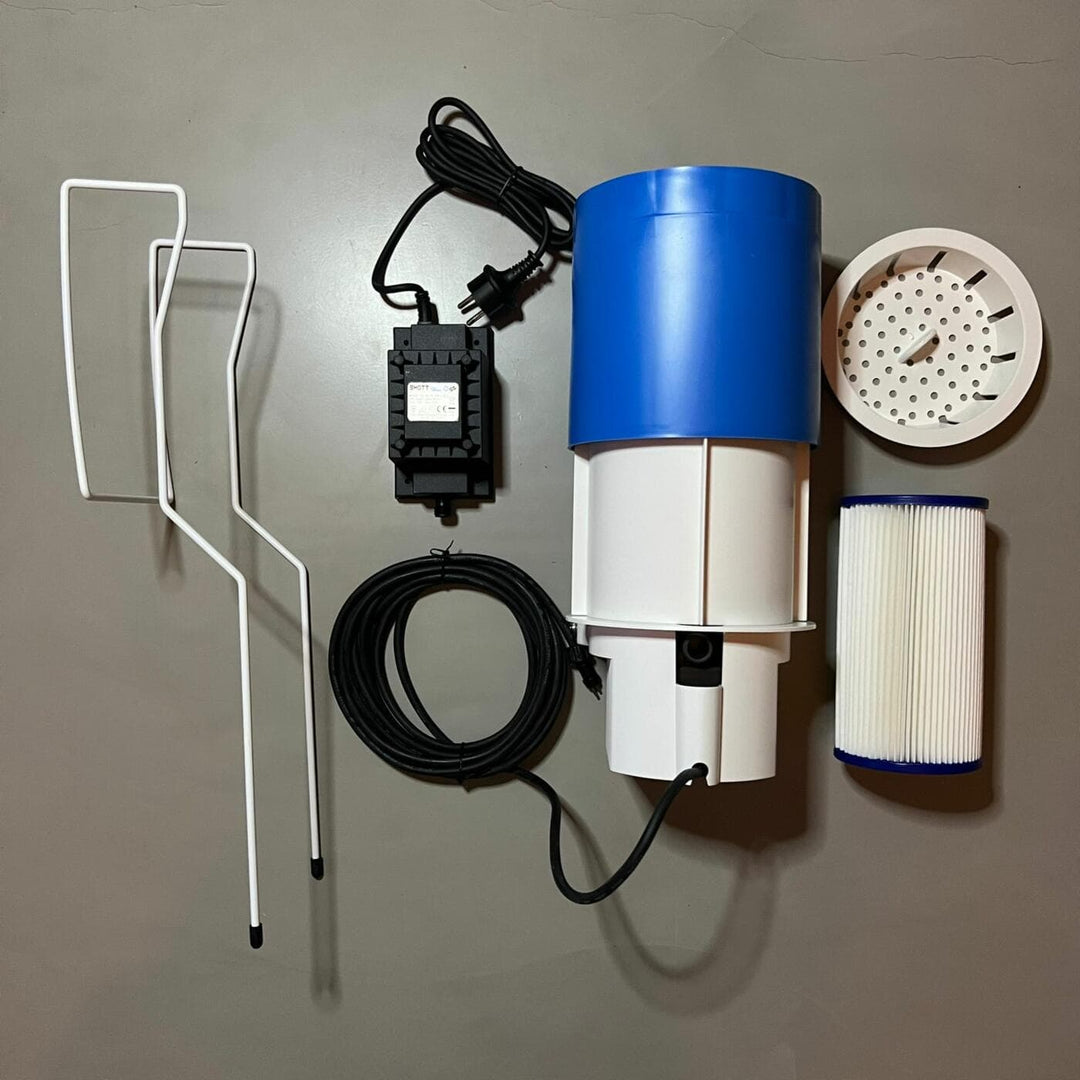 Shott Inhangfilter voor hottubs en opbouwzwembad (cartouche skimmer) 12v - 3,6 m3 per uur (met k-style beugel) si4000 - Shott