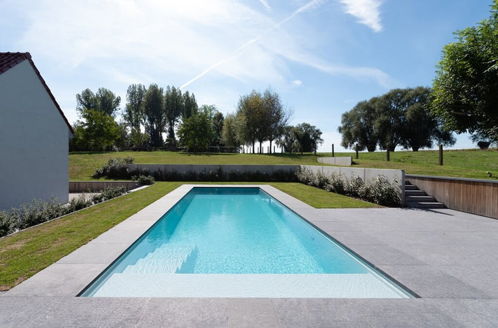 Blue Stone 120 / Randsteen overhangend, recht