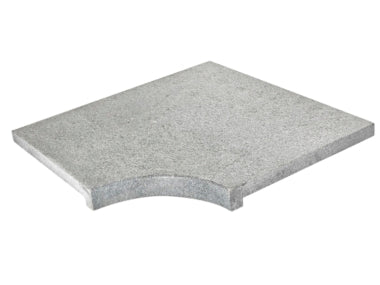 G654 grey mountain original / randsteen Binnenhoek R 20 cm