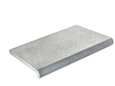 G654 grey mountain original / Randsteen overhangend, afgerond 180°