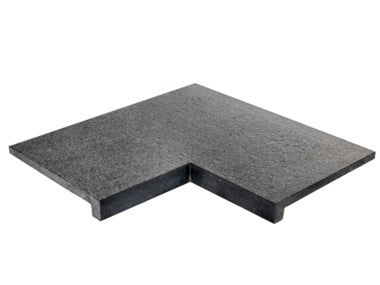 G684 Chinese Basalt / Randsteen overhangend Binnenhoek 90°
