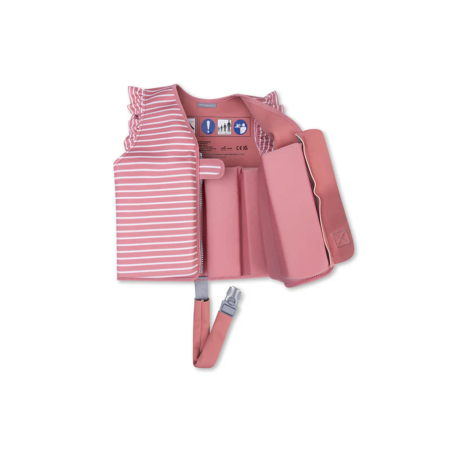 Swim Essentials Daisy Flower | Wit Gestreept Zwemvest 1-2 jaar - Swim Essentials