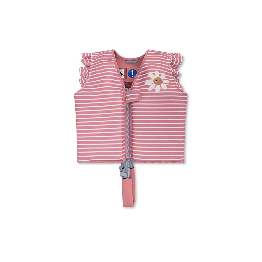 Swim Essentials Daisy Flower | Wit Gestreept Zwemvest 1-2 jaar - Swim Essentials