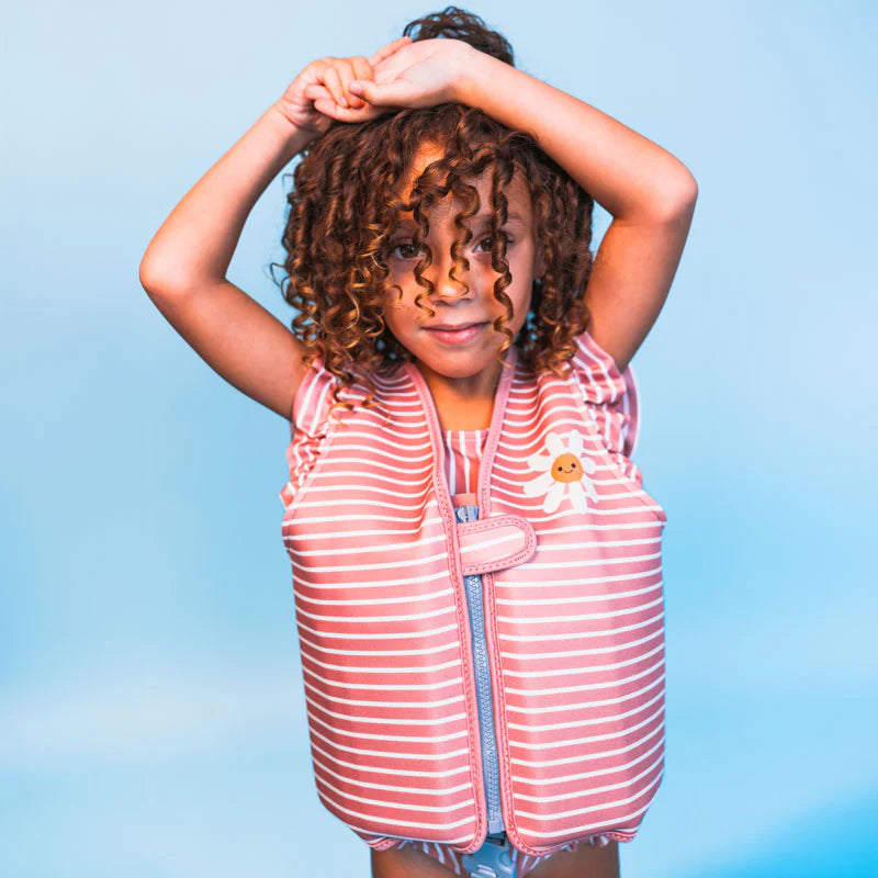 Swim Essentials Daisy Flower | Wit Gestreept Zwemvest 2-3 jaar - Swim Essentials