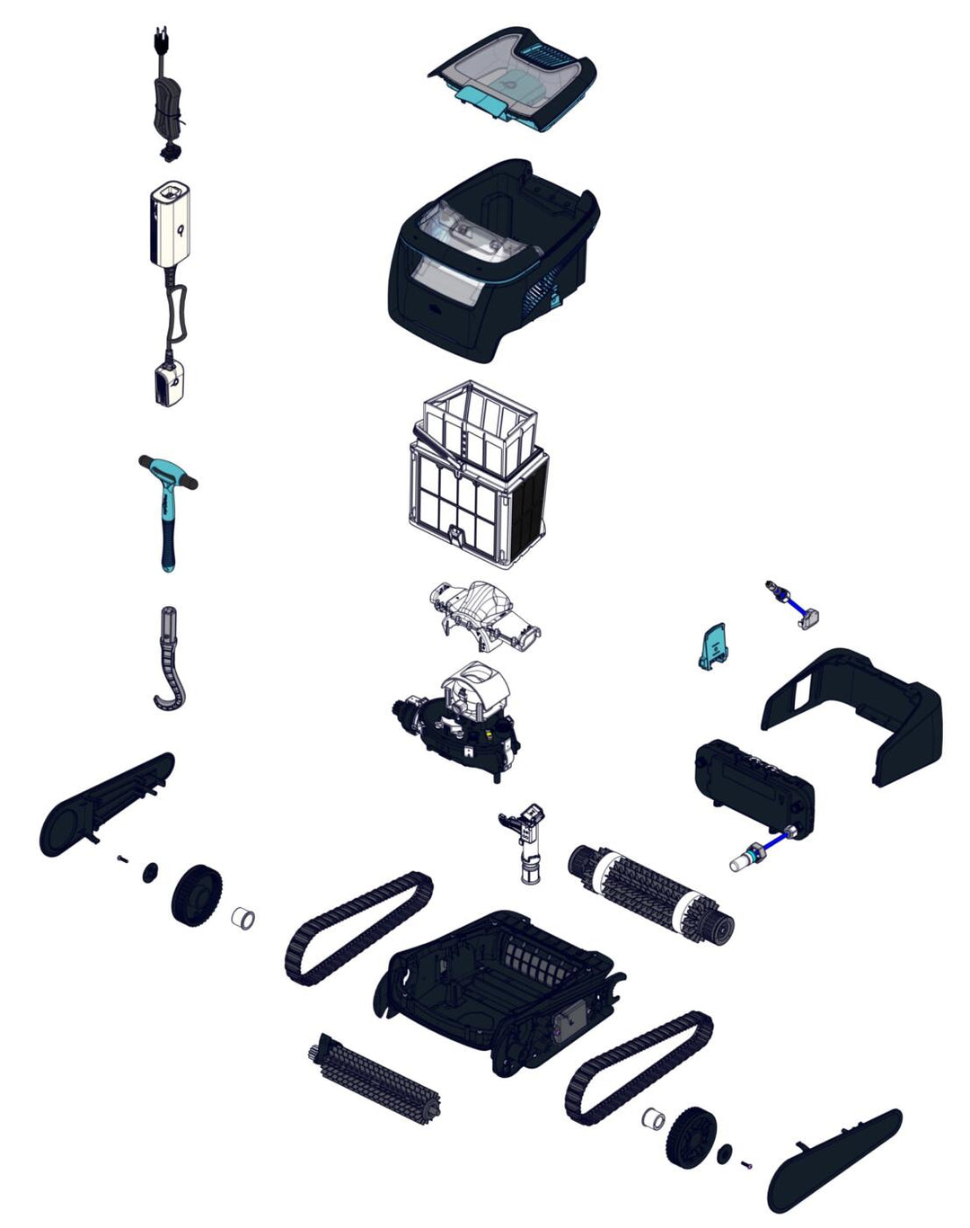 Dolphin Liberty 600 met combiborstel incl. 9.800 mAh accu, haak en clicker - Dolphin