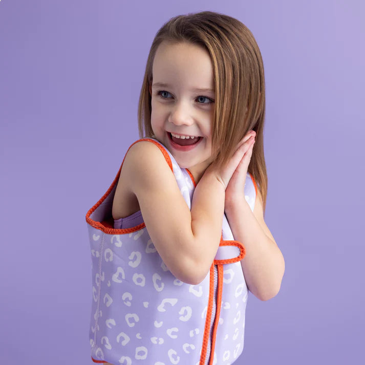 Swim Essentials Zwemvest Lila Panterprint 3-6 jaar - Swim Essentials