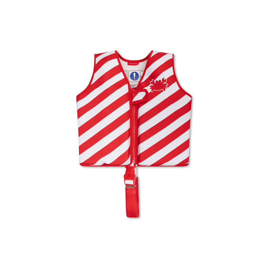Swim Essentials Crabby | Wit gestreept Zwemvest 1-2 jaar - Swim Essentials