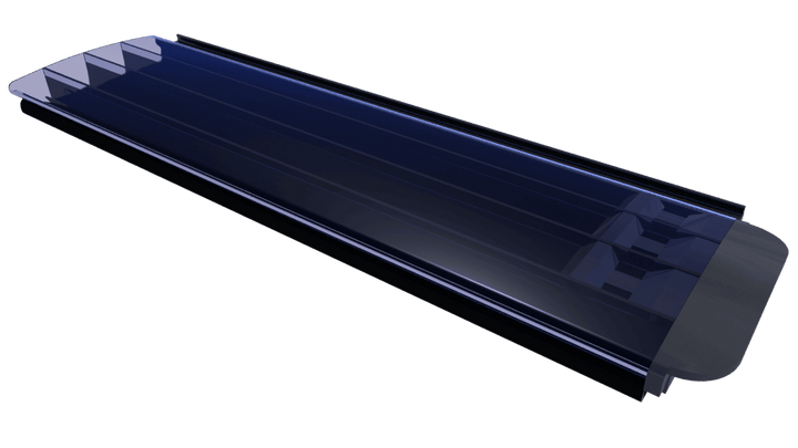 Liderpool PC lamellen solar kleur transparant-blauw-zilver-goud-graphite prijs per m2 - Liderpool