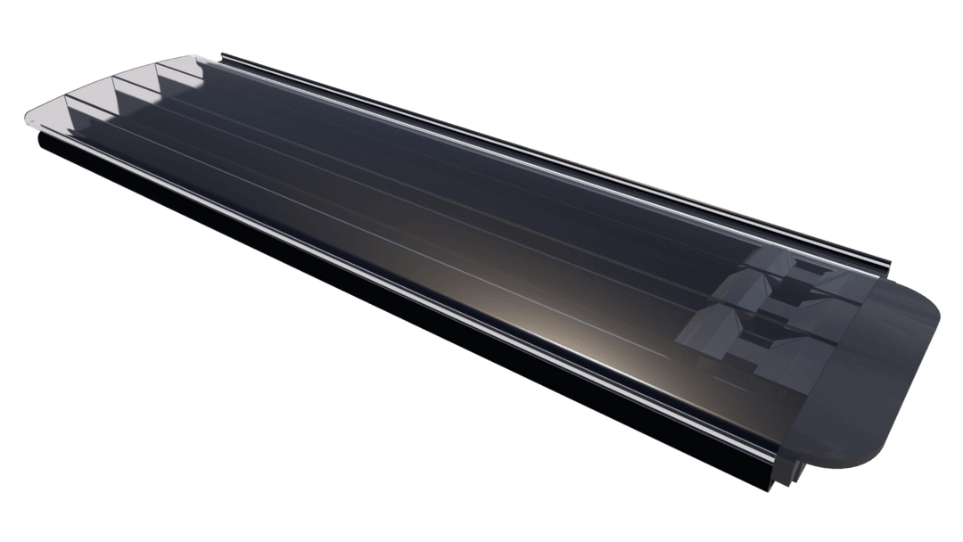 Liderpool PC lamellen solar kleur transparant-blauw-zilver-goud-graphite prijs per m2 - Liderpool