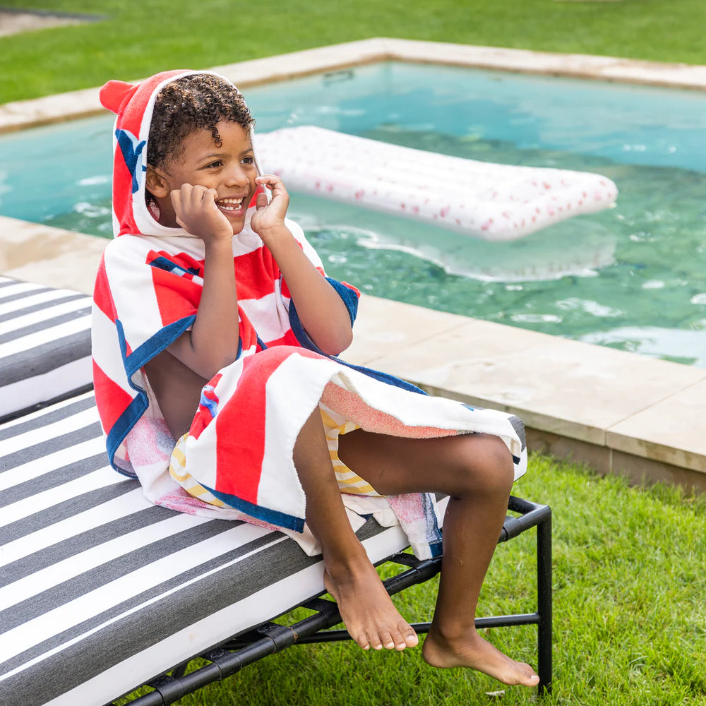 Swim Essentials Strandponcho Wit Walvis - Swim Essentials