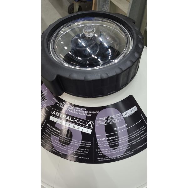 Cantabric Filter 30"side mount filter Ø 750 mm excl. klep