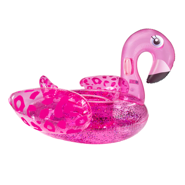 Swim Essentials Opblaas Flamingo Neon Panterprint xxl - Swim Essentials