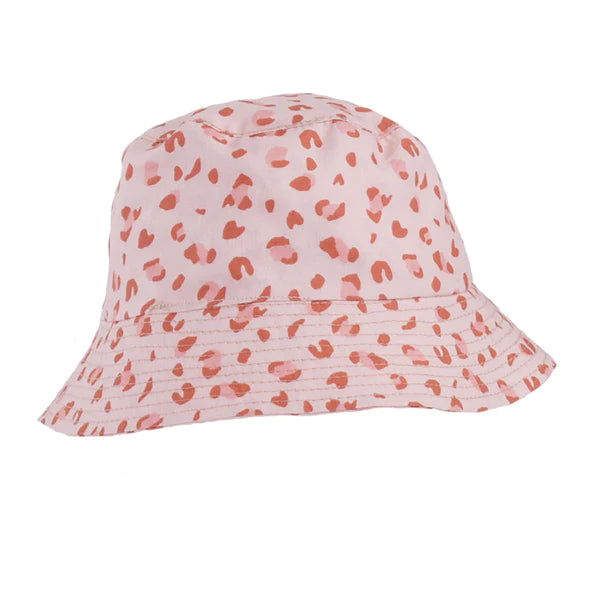 Swim Essentials UV Zonnehoedje baby Old Pink Panterprint 1-2 jaar - Swim Essentials