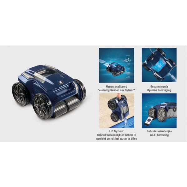 Zodiac Alpha 6500 IQ zwembadrobot: bodem wand waterlijn - Zodiac