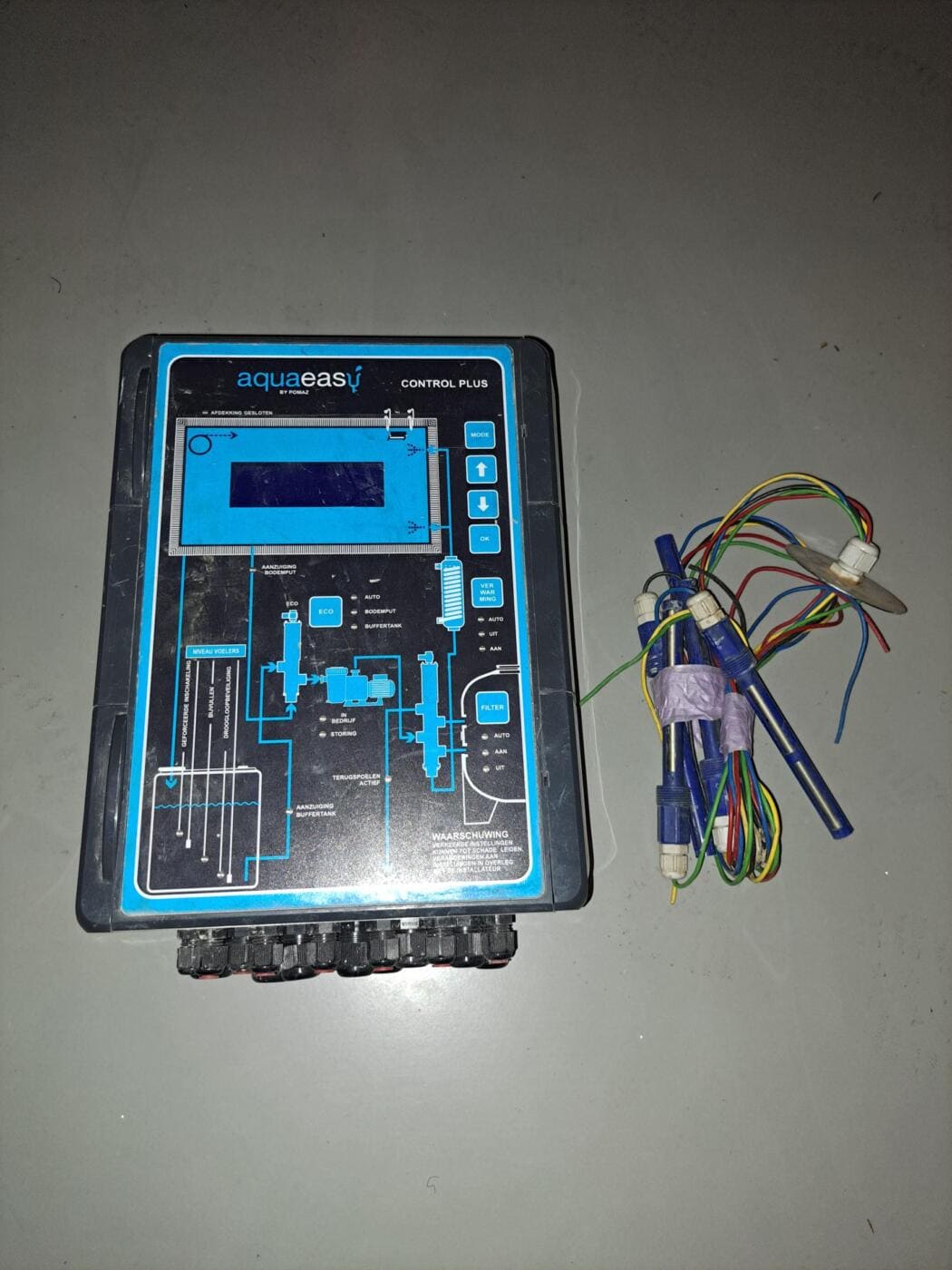 Aqua Easy Pool Control Plus 2 besturing (voor overloopzwembad) incl. buffertank-sensoren - Aqua Easy