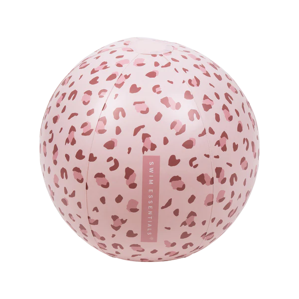 Swim Essentials Strandbal Old Pink Panterprint - Swim Essentials