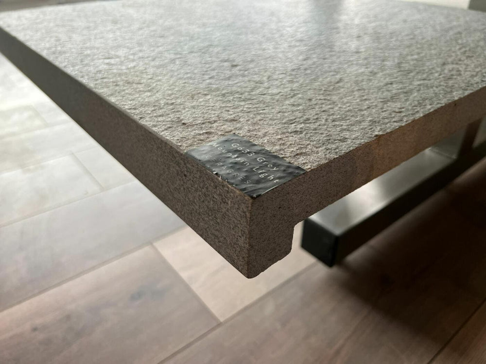 Randsteen g633 Grey Mountai Light keramiek rechte neus prijs per stuk - Randsteen