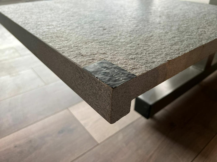 Randsteen g633 Grey Mountai Light keramiek rechte neus prijs per stuk - Randsteen