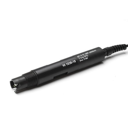 Versterkte pH ORP-elektrode met temperatuursensor en aardingspin, 6 bar en kabel, voor BL12x - Versterkte
