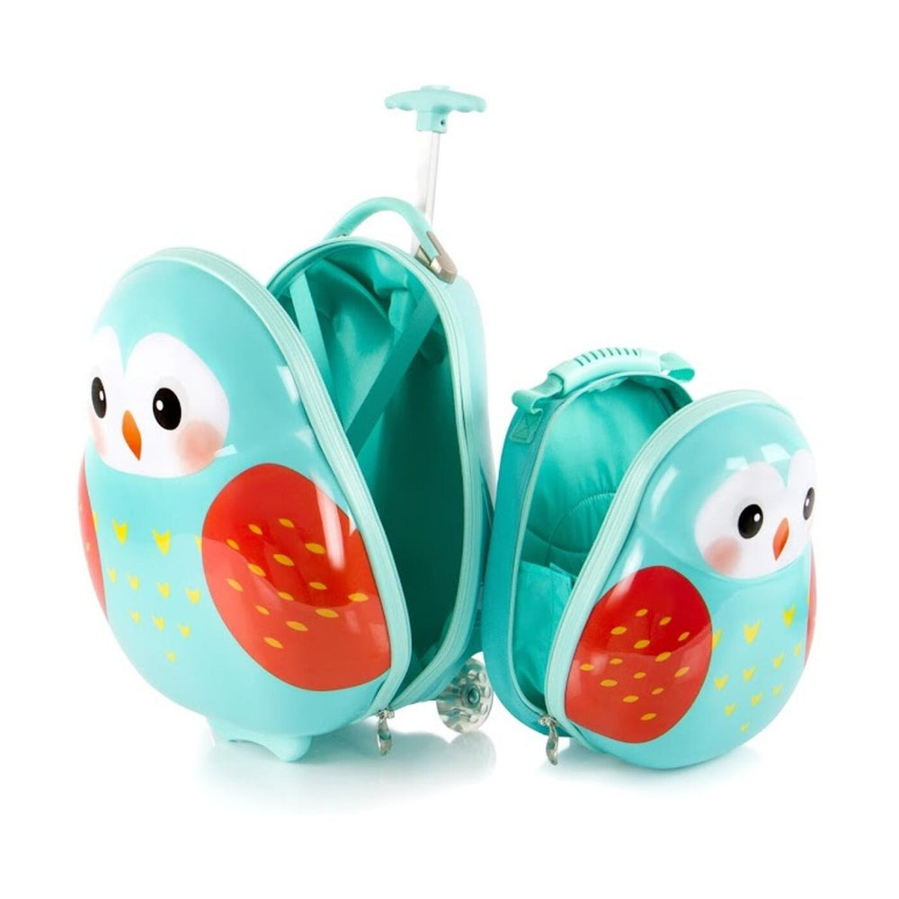 Kindertrolley met rugzak HEYS uiltjes set - HEYS