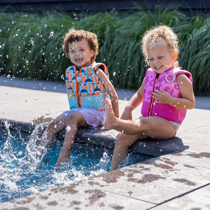 Swim Essentials Zwemvest Neon Panterprint 18 - Swim Essentials