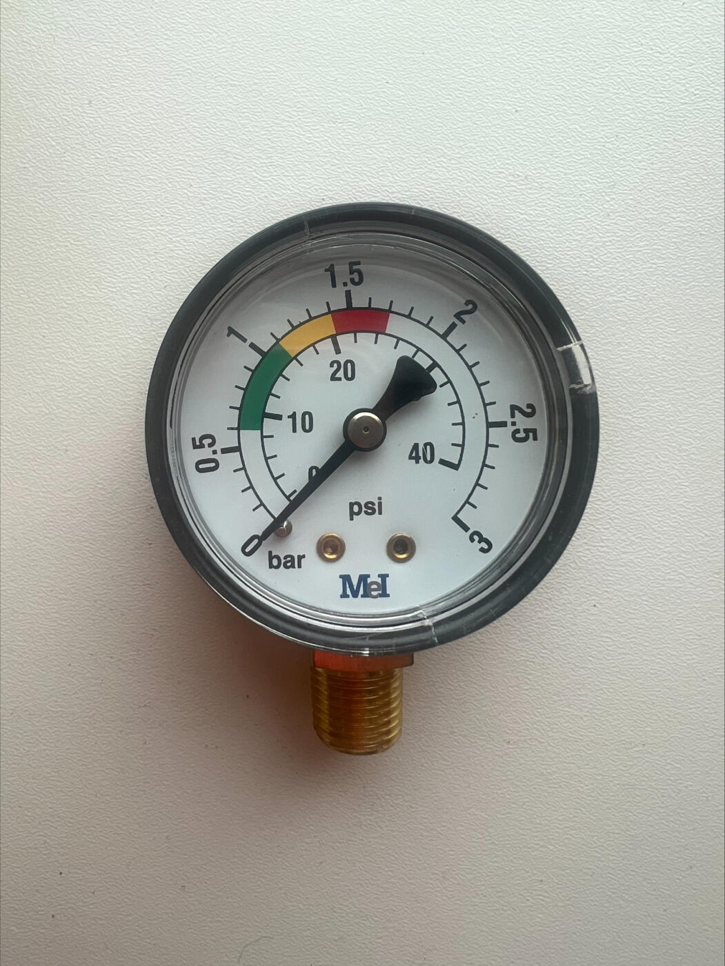 Manometer universeel 0 tot 3 Bar aansluiting 1/4'' - Manometer