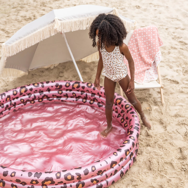 Swim Essentials Opblaas Zwembad Panterprint Rosé goud Ø - Swim Essentials