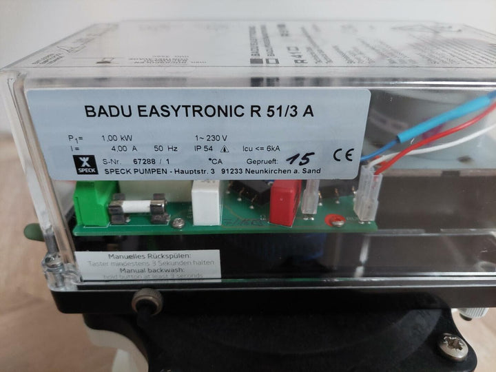 Speck Badu Easytronic automatisch terugspoelventiel 2" - Speck