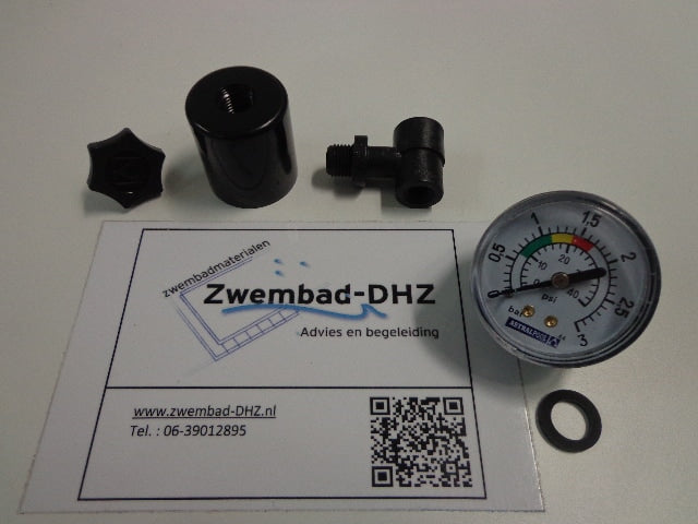 AstralPool manometer (drukmeter) set 0 3 bar aansluiting 1 8" draad (Calplas) - AstralPool