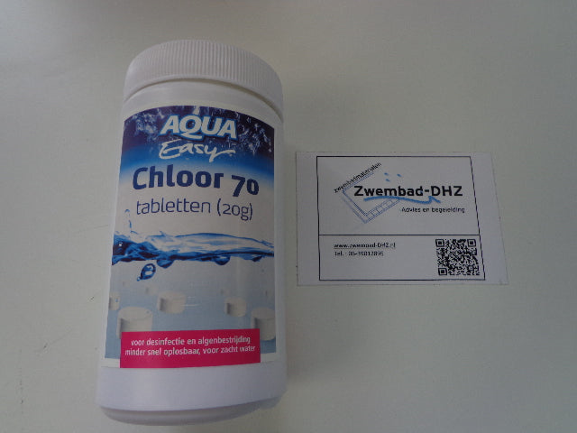 Aqua Easy chloortabletten (70%) tabs 1kg (organisch) niet-gestabiliseerd - Aqua Easy